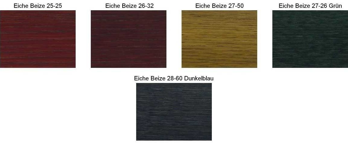 M-Deko Verfügbare Farben der Holzbeize
