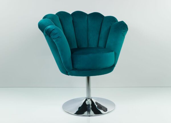 Loungesessel M-DEKO Modell LUX-1, Sessel mit Drehfunktion, Bezug aus Velours in vielen Farben erhältlich