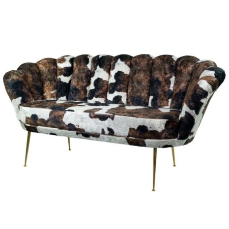 Sofa Loungesofa M-DEKO Modell LUX-4, Couch mit Veloursbezug in vielen Farben und Mustern erhältlich