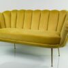 Sofa Loungesofa M-DEKO Modell LUX-4, Couch mit Bezug aus Velours in vielen Farben erhältlich