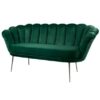 Sofa Loungesofa M-DEKO Modell LUX-4, Couch mit Bezug aus Velours in vielen Farben erhältlich