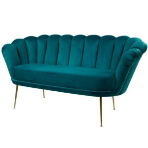 Sofa Loungesofa M-DEKO Modell LUX-4, Couch mit Bezug aus Velours in vielen Farben erhältlich