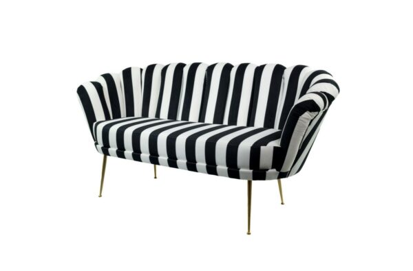 Sofa Loungesofa M-DEKO Modell LUX-4, Couch mit Veloursbezug in vielen Farben und Mustern erhältlich