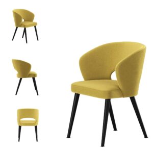 Moderner Deko Stuhl Deluxe KR-8, gepolstert mit ergonomischer Rückenlehne und stabilen Holzbeinen – eleganter Designstuhl für Esszimmer, Wohnzimmer oder Cafeteria.